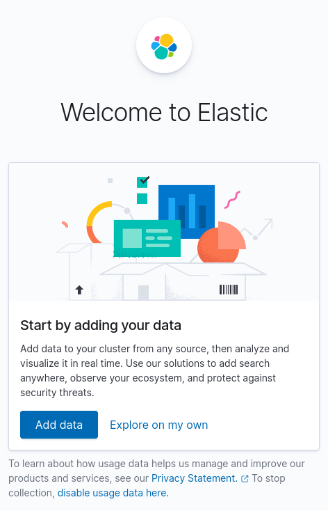 ElasticSearch | Kibana : welcome to elastic
