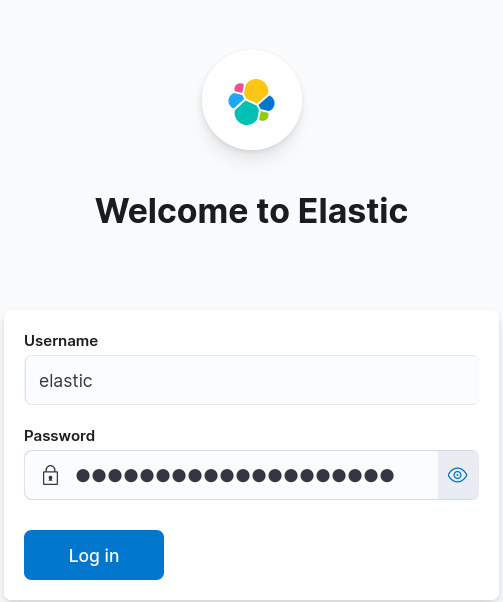 ElasticSearch | Kibana : Authentication Page