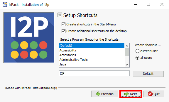 installation of i2p