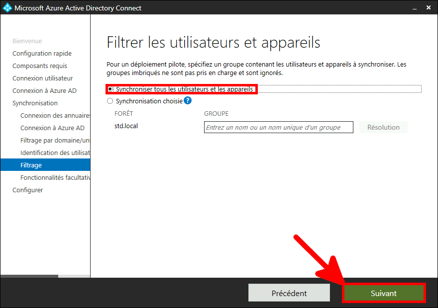 Azure AD Connect | Filter users and devices