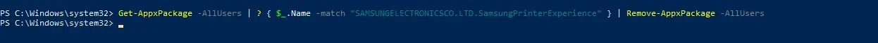 Windows 10 | PowerShell commande remove-appxpackage.