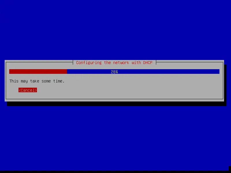 debian netinstall dhcp network configuration