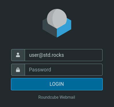 Rouncube authentication web interface