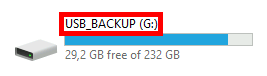 Windows | Explorer, USB_backup drive