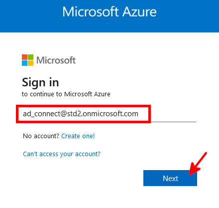 Azure Portal | Azure AD Connect left pannel menu