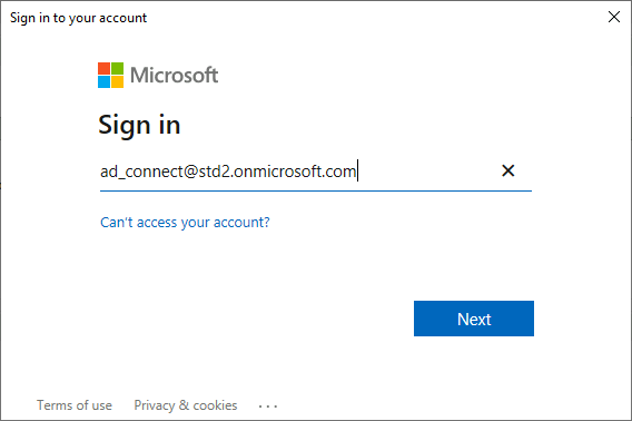 Azure AD | Sign in to your account
