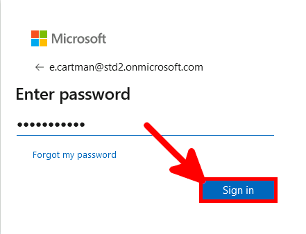 Azure AD | Enter Password