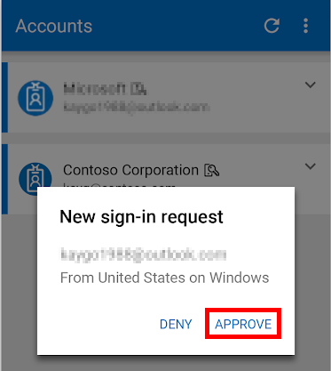 Microsoft Authenticator | New Sign In Request