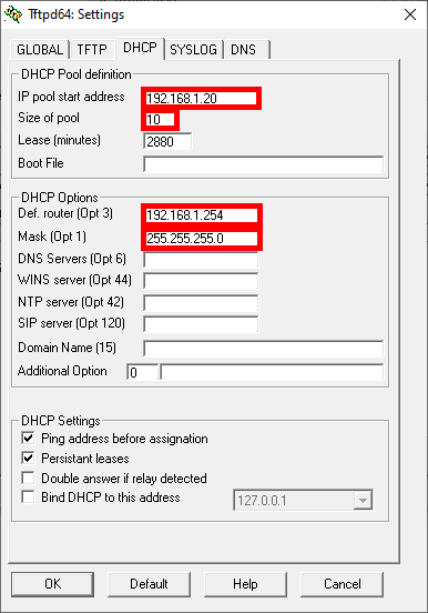 TFTPD64 : an opensource IPv6 ready TFTP server/service for windows : TFTP  server